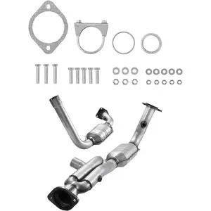 VEVOR Catalytic Converter, Compatible with Cadillac Escalade/Chevy Avalanche Silverado Suburban Tahoe/GMC Sierra Yukon, 4.3L V6, 4.8L/5.3L V8, Front, Left, Right, for Purifying Exhaust Gases
