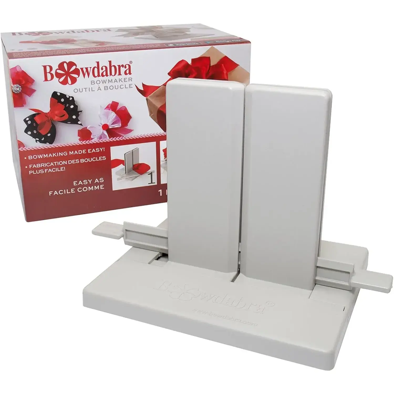 Professional Bow and Favor Maker for Craft, 12.5" x 9" Plastic DIY Tool for Adults, Easy-to-Use for Gift Wrapping & Floral Presentation