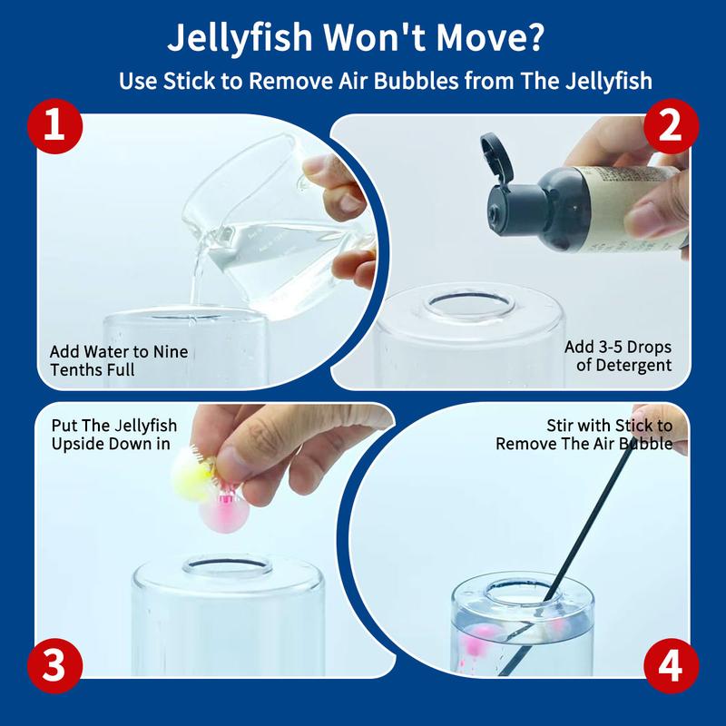 multi-purpose 7 color changing jellyfish lamp, decorative bedside night light, fantasy jellyfish mood lamp, suitable for home bedroom living room use, is an ideal gift for friends, lovers, bedroom decoration