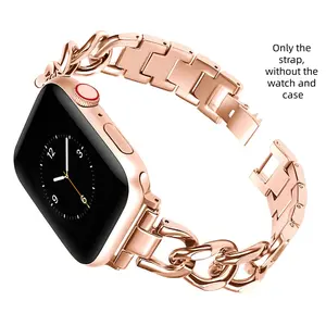 Metal Watch Band, Metal Smart Watch Band, Smart Watch Accessories, Smartwatch Strap, Alloy, Durable, Wearable for Apple Watch Ultra Series 9/8/7/6/5/4/3/2/1/SE