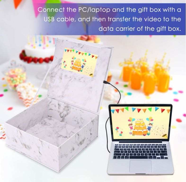 Eternal Flower Valentine's & Mother's Day Gift Long Life Lasting Real Natural Preserved Rose Music Video Box