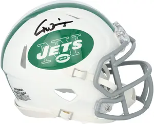 Garrett Wilson New York Jets Autographed Riddell White Alternate Speed Mini Helmet - Fanatics Authentic Certified