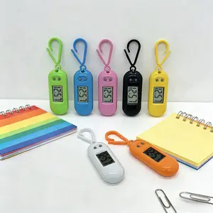 Mini Digital Watch Keychain, Portable Exam Pocket Watch, Modern Design, Easy-To-Read Display, Lightweight, Unisex, Perfect Gift