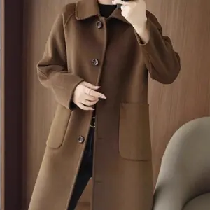 Double Faced Wool Slim Fit Flattering Coat
