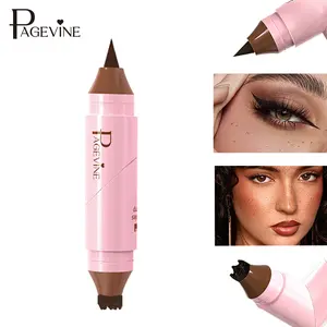 2-In-1 Freckle Stamp And Eyeliner With A Foldable Design, Creating Realistic Freckles And Precise Eyeliner. Long-Lasting And Waterproof, Perfect For Beginners And Photography To Easily Achieve A Beautiful Makeup Look. Cosmetics, Freckle Pen.