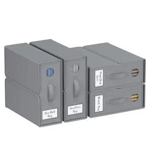 Foldable Organizer,Sheet Organizers and Storage， 4-Pack, Queen/King Size, Oxford Foldable Sheet Set Organizer, Fabric Storage Bins for Bed Sheets, 15" Lx13" W×5" H Outdoorfun Compartment Box Boxes