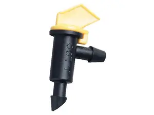 Raindrip 122010B Non-Pressure Compensating Green Flag Drippers, 10 per Bag, 2 GPH, Laminar Flow Take-Apart Design