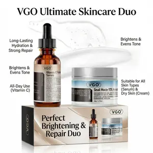 VGO Spring Glow Up Snail Mucin 92% Moisturizer Daily Face Gel Cream for Dry & Sensitive Skin, 50g / 1.76oz  Hydrate Nourishing Serum -A