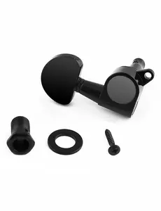 Die-cast Guitar String Tuning PegsTuning Keys Machine Heads Tuners 3R3L Black