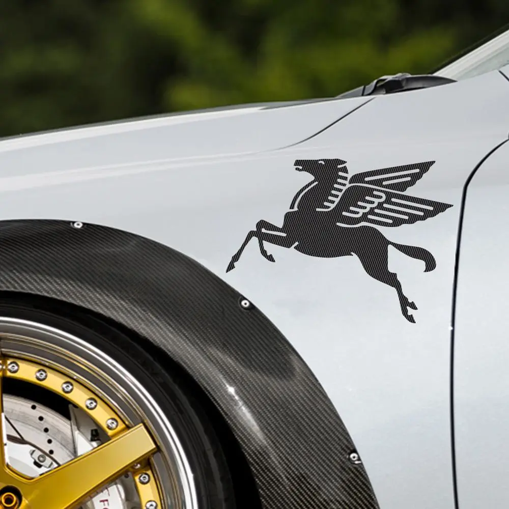 Car Sticker Creative Pegasus Power Decal DIY Horse Sport Decoration For Porsche BMW Audi Volkswagen Renault Toyota Honda Dacia
