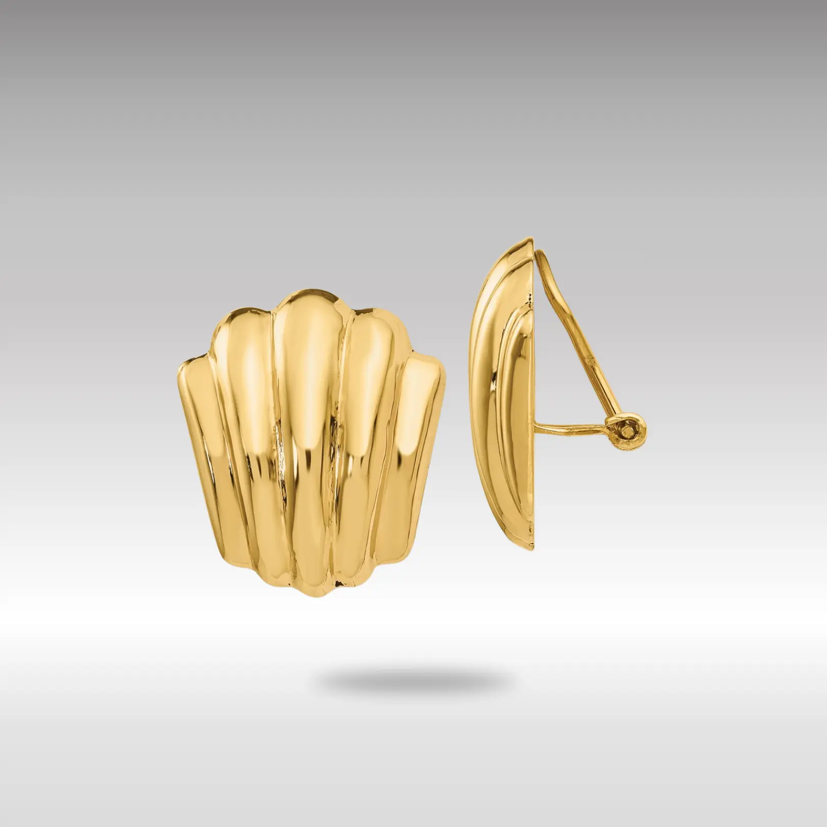 14K Gold Non-pierced Fancy Earrings - Model H640
