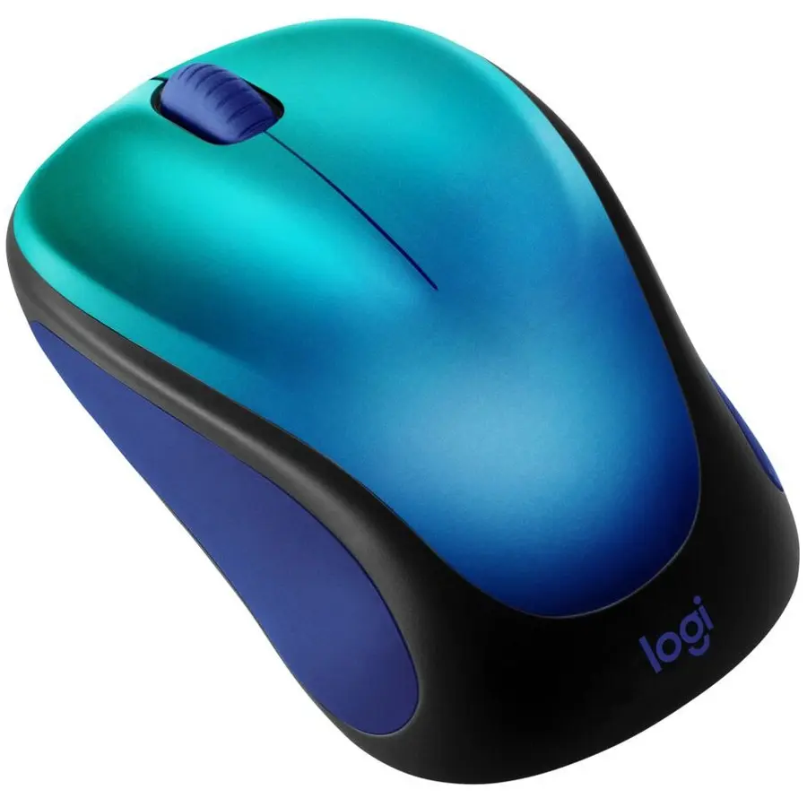 Logitech Design Collection Wireless Compact Mouse Blue Aurora 910-006118