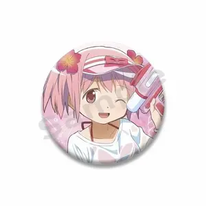 Puella Magi Madoka Magica Brooches Anime Figure Madoka Kaname Homura Akemi Cosplay Badge DIY Backpack Clothes Button Pins Gifts