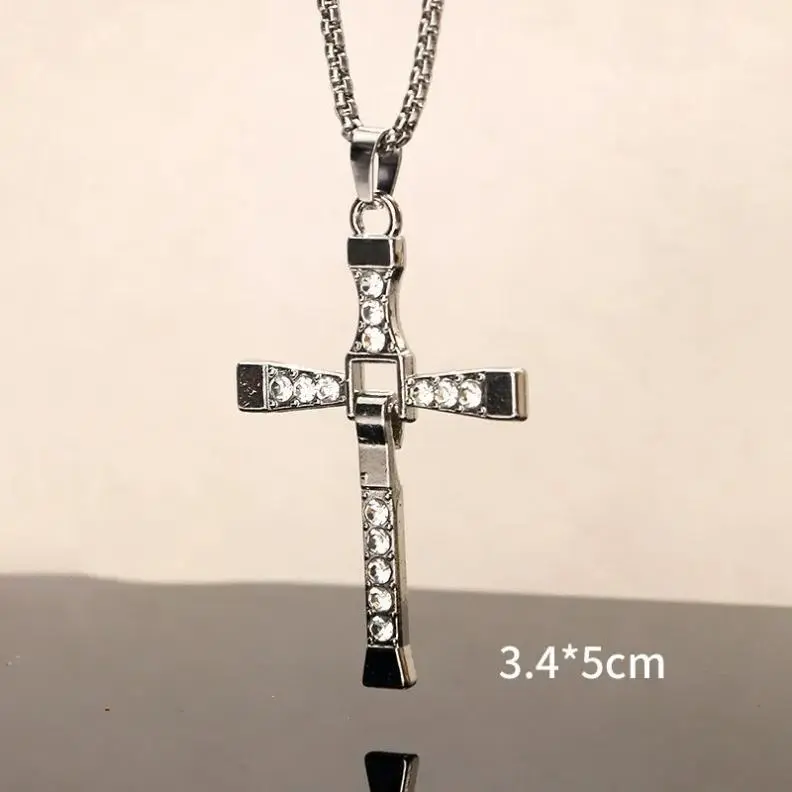 Toretto Cross Necklace - A Pendant to Energize an Active Lifestyle - The Perfect Gift for Movie and Sports Fans
