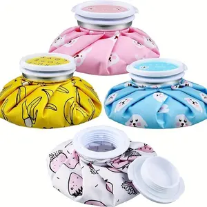 Reusable Hot & Cold Gel Packs 4-Piece Set, Heat-Resistant Sealed Seams, Latex-Free Polyester Fabric, Flexible Hot Cold Compress for Muscle Soreness, Sports Injuries and Body Relief