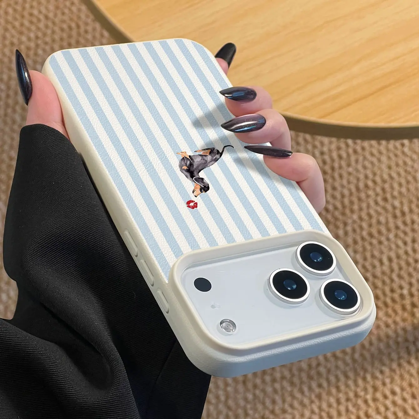 Cute Dog Kissing Lips Phone Case Cover Protector, Accessories, Anti-Drop protection Tpu Material, Compatible with iPhone 11/12/13/14 Pro Max/15 Pro/16 Plus/16 Pro Max/17/17 Pro