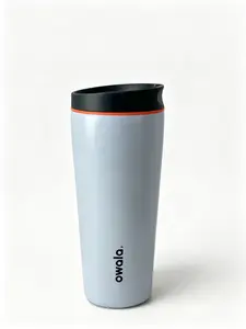 Owala Insulated Stainless Steel Beverage Mug - 24-Hour Temp Control, Lightweight Portable Travel Tumbler for Coffee, Tea - Ideal Kitchenware Vacuum Flask for On-The-Go Use