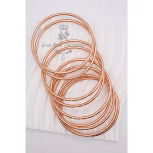Arara Moire Oni Shango Pulsos de Oya Cobre Real Trendy Stack Bangle Handmade Copper Bracelets Elegant Minimalist Fashionable Jewelry