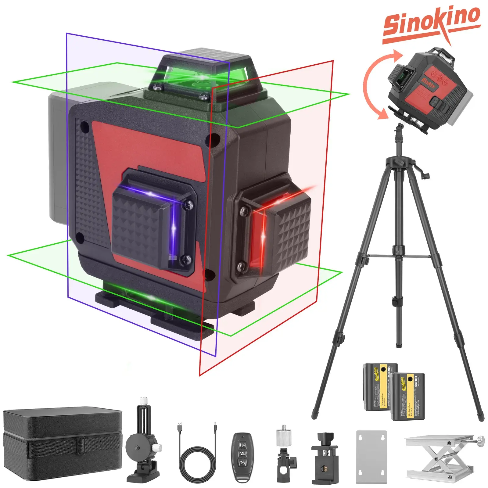 GZG 16 Lines Laser Level Tool for Accurate Measurements, High Precision Laser Leveling Instrument for Construction & DIY Projects
