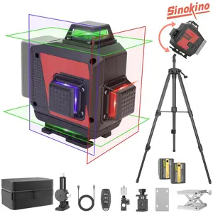 SinoKino 4D 16 Lines Laser Level Tool for Accurate Measurements, High Precision Laser Leveling Instrument for Construction & DIY Projects