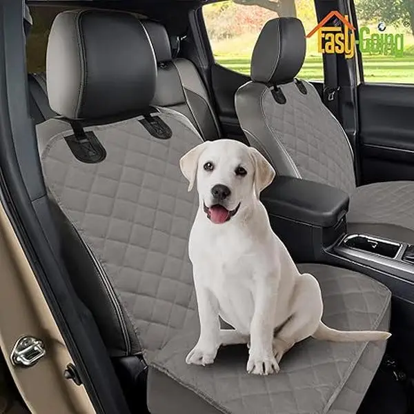 Easy-Going Waterproof Dog Car Seat Cover, Pet Front Cover for Cars, Durable and Nonslip Dog Seat Protector for Trucks, Jeep, SUV and Cars