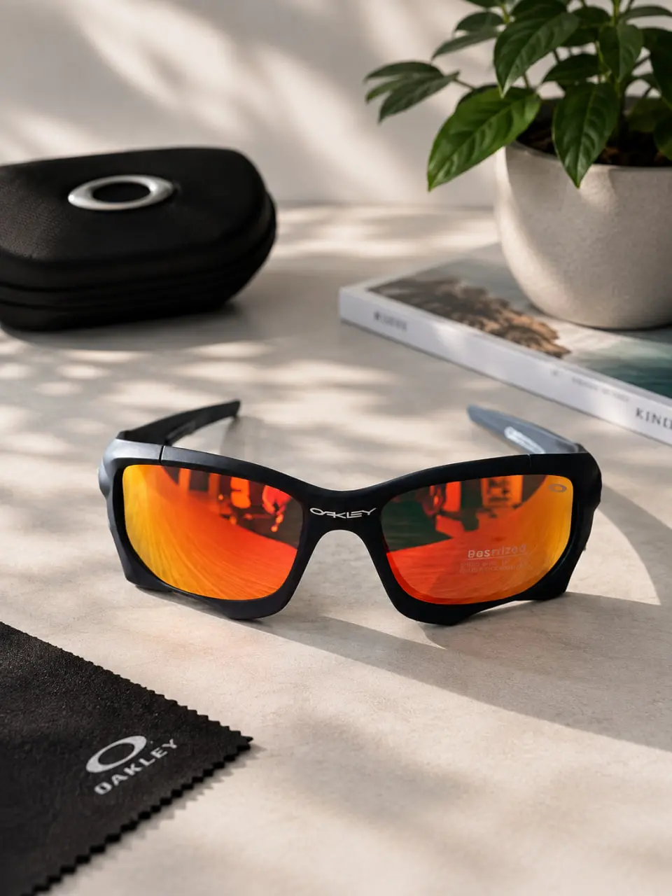 Oakley Wraparound Sports Sunglasses UV400 Protection Cycling Running Driving Outdoor Eyewear for Men Women