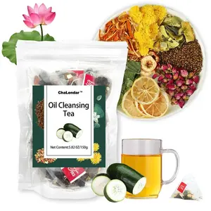 Oil-Cleansing Tea Natural Tea Bag 20pk 100g | 100% Natural Winter Melon & Lotus | Caffeine-Free | Vegan Skin-Gut Boost  | Daily Wellness Ritua Beverage Nata