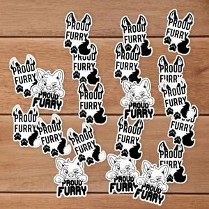 Stickers Pack 20 Pcs Proud Car Luggage Furry Laptop Colorful Bottle Waterproof Water Bumper Guitar Aesthetic Vinyl Bike Skateboard