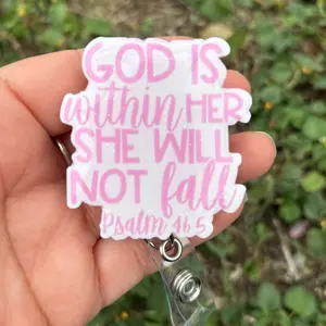 God is Within Her Scripture Badge Reel - Psalm 46:5