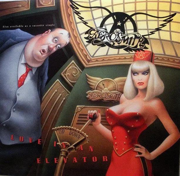 Aerosmith - Love In An Elevator (7", Single)