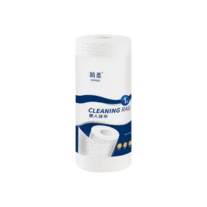 JIANROU Disposable Kitchen Paper Towels - Heavy Duty Absorbent & Oil-Locking for Wet/Dry Use, 50 Sheets