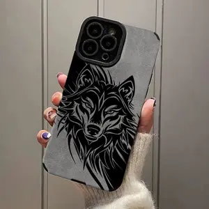 Phone Case - A Stylish Wolf Head Pattern Phone Case Suitable for Iphone 17 16 15 14 13 12 11 PRO MAX PLUS,AIR and iPhone X XS MAX (A Perfect Gift for Friends, Family, Boyfriends, Or Girlfriends) for Holidays, Protective Cover, Phone Accessory