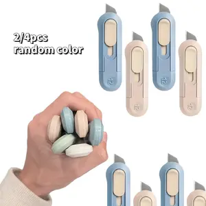 Portable Small Craft Knife, Retractable Safety Lock Design, Ergonomic Non-Slip Handle, Sharp Smooth Cutting, Ideal for Precision Work