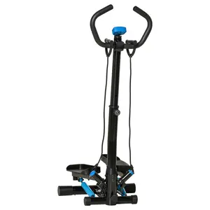 Rockraf Soozier 1pc Adjustable Fitness Stepper, Faxdong Metal Step Climber with Handrails, Programmable LCD Display,Pedal Exercise Machine With Handlebar, For Body Workout,Leg & Core Strength Training, Low Impact Exercise Equipment, Fitness, Gym Exercise