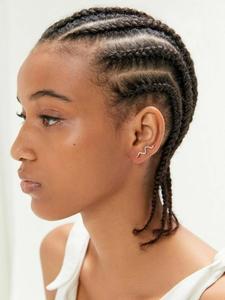 14 inch braided full lace wigs for women, gorgeous fluffy wigs with baby hair bangs, 6-strand synthetic braided lace wigs for party, daily use