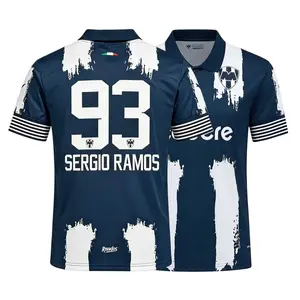 93# Sergio Ramos 25 26 Rayados Monterrey Home Short Sleeve Soccer Jersey Fans Version Football Jersey