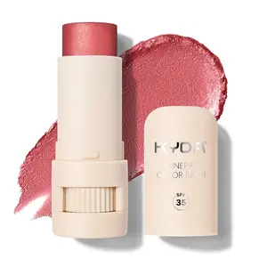 Mineral Color Balm, SPF 35, Buildable Shimmer Color for Lip and Cheek, Natural Shimmer Cream Blush Stick, Lightweight Blendable, Multiuse Makeup Balm, LOVELY