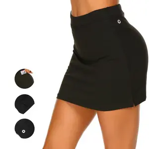 Ekouaer 16“ Golf Skorts for Woman with Inner Pockets Silicone Grippers Tennis Skirt Quick Dry Athletic Pickleball Skort