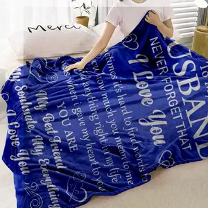 Floral Print Flannel Blanket, Soft Warm Throw Blanket, Air-conditioned Room Blanket, Warm Nap Blanket for Home Office Travel, Slogan Print Blanket, Air Conditioning Blanket