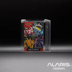 Premium Pokemon Acrylic Case for Booster Bundle (Does NOT fit Ascended Hero or Perfect order!) with UV Protection & Extra Large Magnets Sleek Modern Design for Collectors (Booster Bundle)