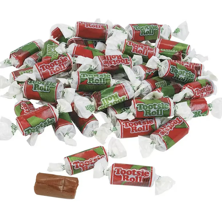 12 oz. Tootsie Roll Holiday Midgees Chocolate Candy - 54 Pc.