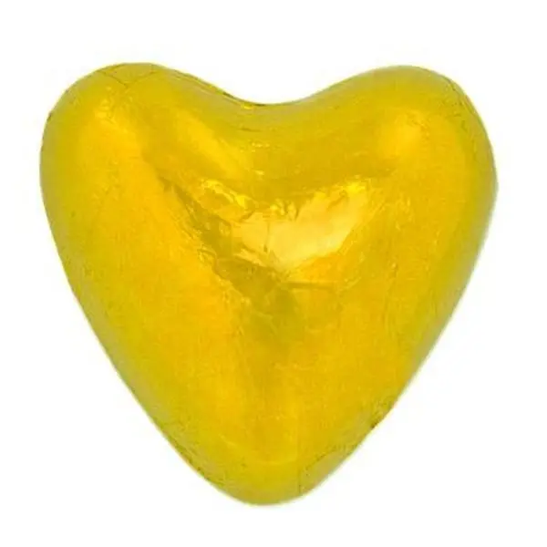 Dolce Italy Chocolate Gold Foil Hearts Cocoa Filling 17.6 oz Kosher Parve