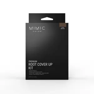 Mimic Color Root Touch-Up Kit - Dark Brown & Blonde Temporary Hair Dye Wax Cream (0.85g), Included Haircare Brush, Instant Gray Coverage for Beauty Products Between Salon Visits