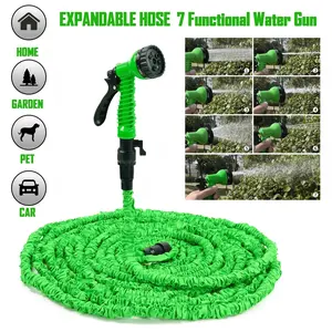 100FT Expandable Magic Garden Hose, Expandable with 7 Spray Functions, Lightweight Durable Water Hose for Garden Watering & Car Wash