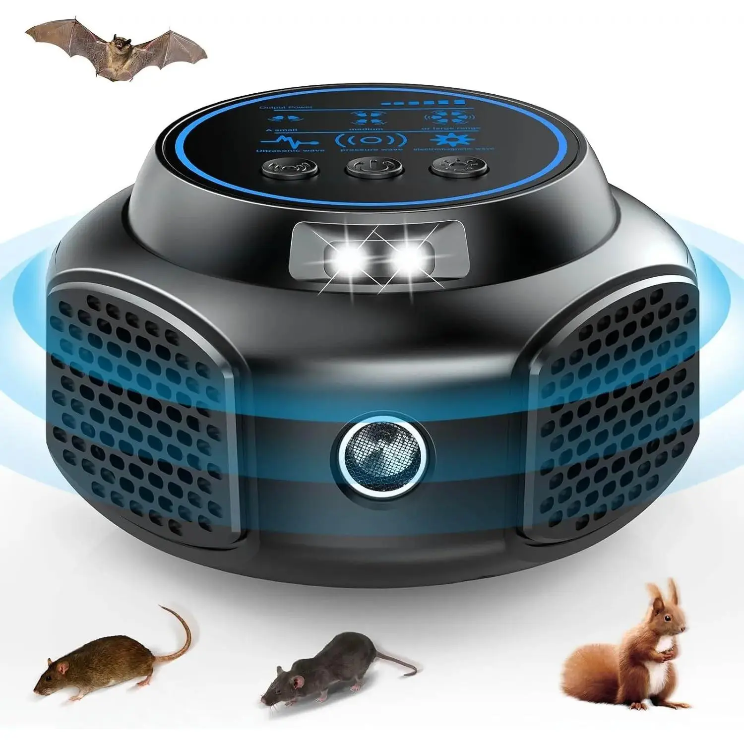 Rodent Repellent Mouse Repellent Indoor Ultrasonic Pest Repeller Plug In with 360° Coverage & LED Lights for Effective Pest Control