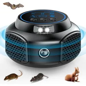 Rodent Repellent Mouse Repellent Indoor Ultrasonic Pest Repeller Plug In with 360° Coverage & LED Lights for Effective Pest Control