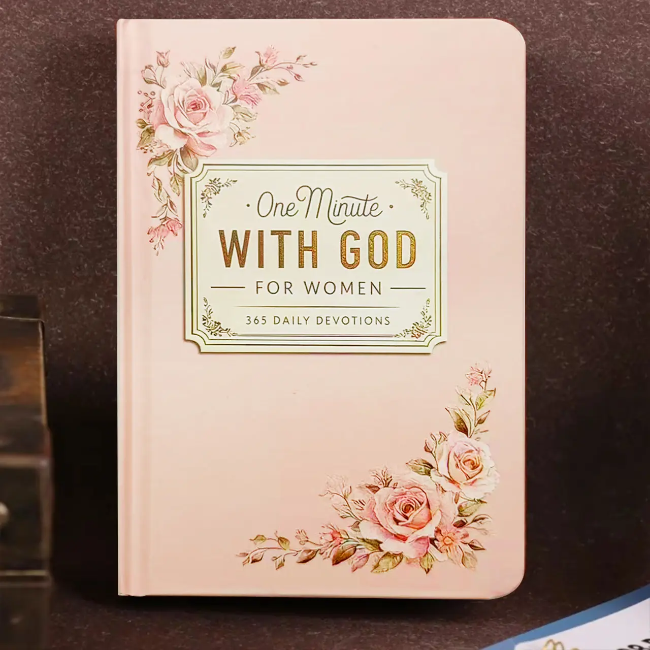 One Minute with God for WoMen, 365 Days Devotional Journal, Portable Daily Reflections NoteBook, Perfect Gift for Holidays Birthdays Christmas New Year, Self Improvement Journal