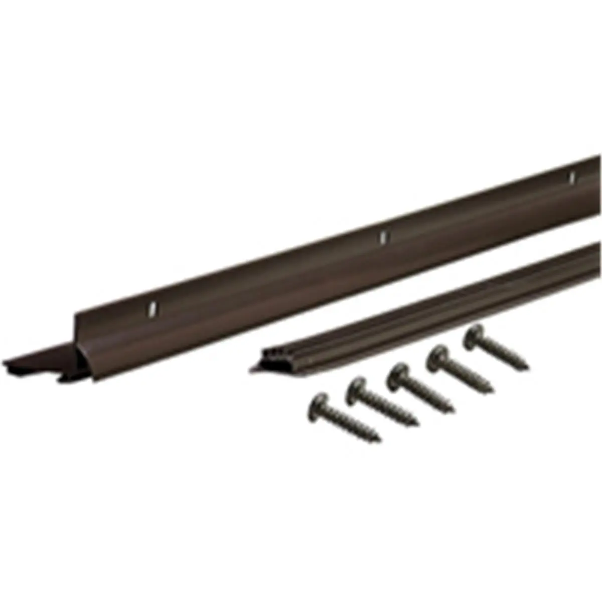 M-D Building Products 36 in Adjustable L-Shaped Door Bottom with Drip Cap, Aftermarket Door Draught Excluders & Seals, Easy Installation, Slotted Holes, Threshold Compatibility, Blocks Moisture, Seals Gaps Between Bottom & Threshold