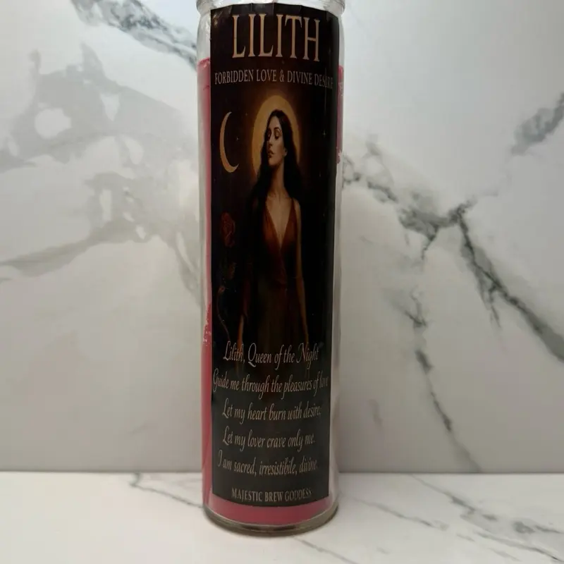 Lilith Ritual Candle Spell - Forbidden Love & Divine Binding - Lilith Queen of the Night - Majestic Brew Goddess