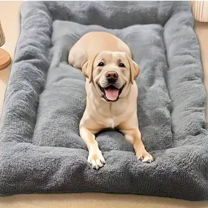 Super Soft Plush Pet Bed Mat for Dogs and Cats, Thick Comfortable Warm, Reversible, All Seasons, Polyester Fiber Filled, Large Size
